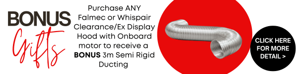Rangehood Promo - Bonus 3m Semi Rigid Ducting - View Details