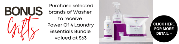 Washer Promo - Bonus Power of 4 Laundry Essentials Bundle - View Details