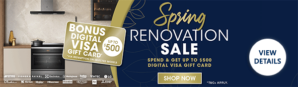 Designer Appliances Spring Renovation Sale - Spend and Get Up To $500 Digital Visa Gift Card - View Details