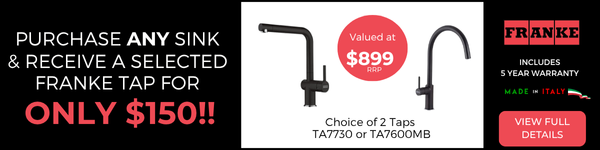 Receive A Franke Tap (TA7730 or TA7600MB) For Only $150 With Any Sink Purchase - View Details